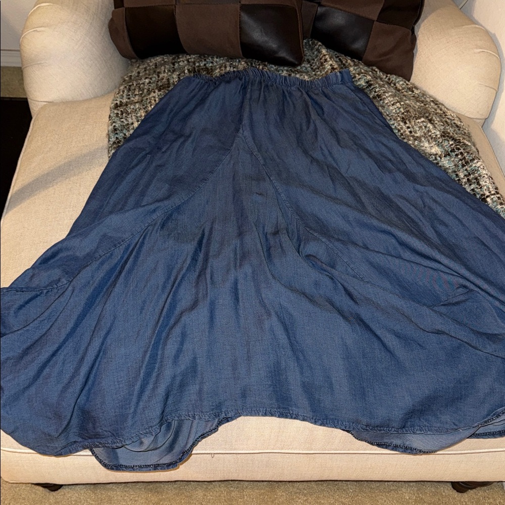 Tempo Paris Bohemian Blue Women's Skirt - Picture 5 of 5